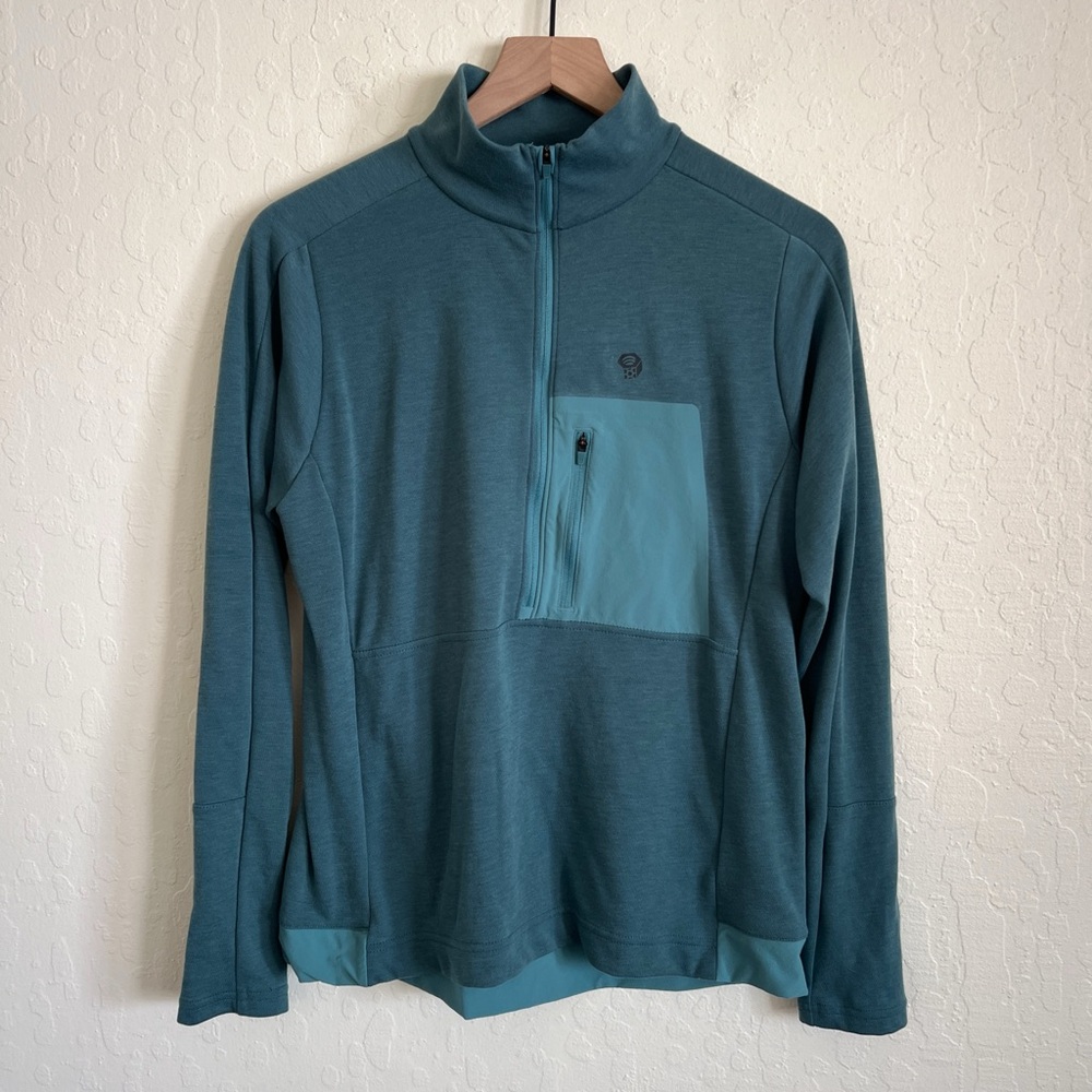 Mountain Hardwear Teal Long Sleeve Top